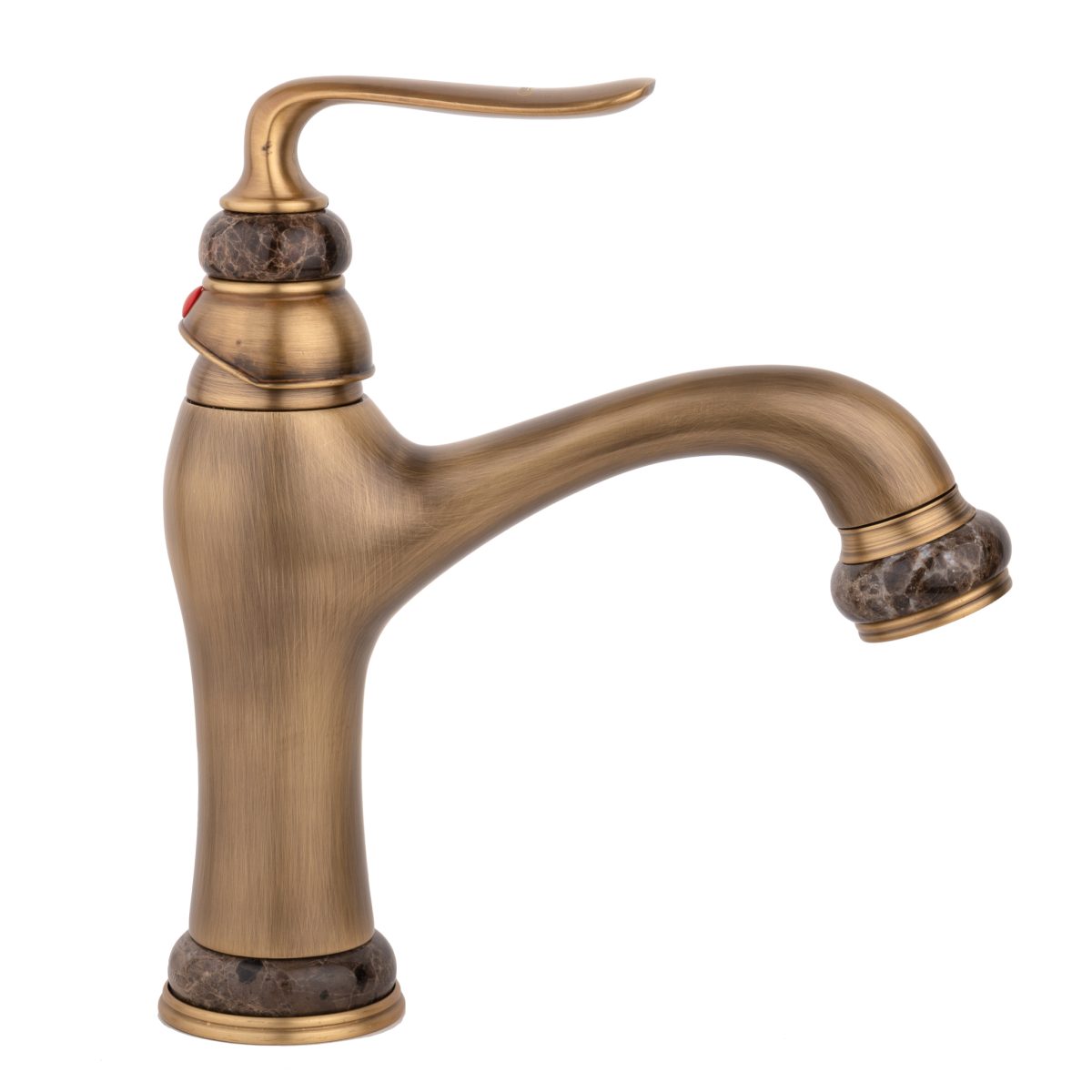 Coloana de dus TRENDY’S, cu trei functii , jade-bronz antichizat+baterie lavoar montare chiuveta baie cu ventil inclus, 9204, trendysanitary.ro