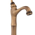 Baterie lavoar , TRENDY’S, montare pe blat, bronz-jade antichizat, 2665, trendysanitary.ro