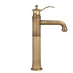 Baterie lavoar TRENDY’S, montare pe blat, langa lavoar ,bronz antichizat cu broderie, 4927, trendysanitary.ro