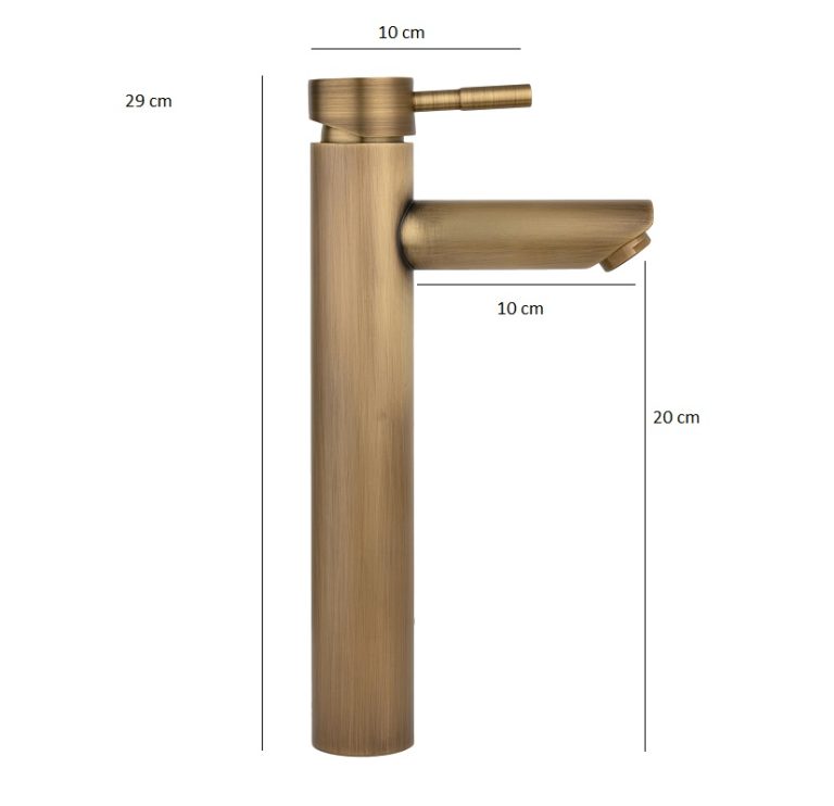 Baterii chiuveta baie, Baterie lavoar , TRENDY’S, montare pe blat,langa lavoar bronz antichizat, trendysanitary.ro