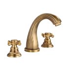 Baterie lavoar cu trei căi, montare pe chiuvetă, bronz antichizat, 684, trendysanitary.ro