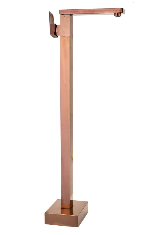 Baterii chiuveta baie, Baterie lavoar freestanding TRENDY’S desing rectangular rose -gold, trendysanitary.ro