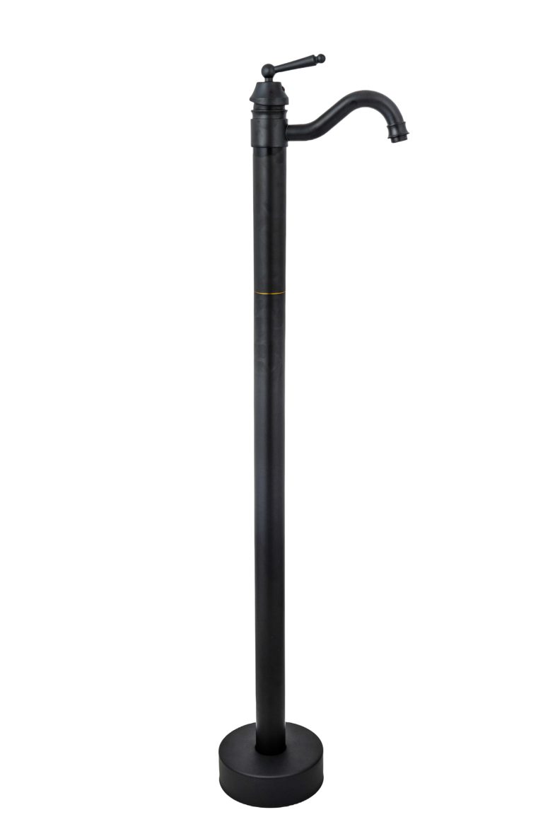 Baterii chiuveta baie, Baterie lavoar TRENDY S freestanding, ,negru mat, trendysanitary.ro
