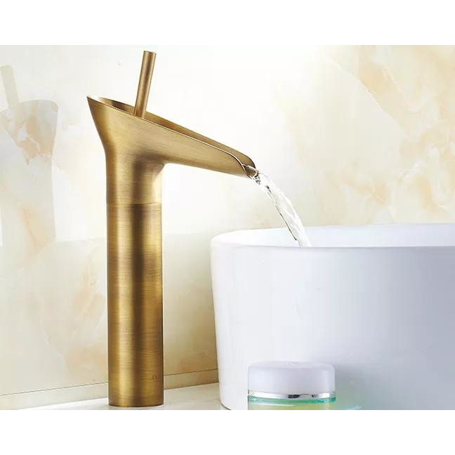 Baterii chiuveta baie, Baterie lavoar, montare blat bronz antichizat, trendysanitary.ro