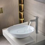 Baterie lavoar montare blat inox satinat, 9541, trendysanitary.ro
