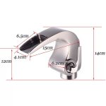 Baterie lavoar montare chiuveta baie cascada inox satinat, 4121, trendysanitary.ro