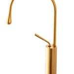 Baterie lavoar montare pe blat,langa lavoar,gold, 3114, trendysanitary.ro