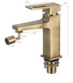 Baterie pentru bideu , bronz antichizat, 9311, trendysanitary.ro