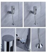 Baterie pisoar cu senzor Crom Lucios, 6646, trendysanitary.ro