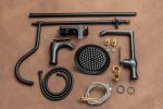 Coloana de dus 3 functii aspect negru antichizat TRENDY’S, 196, trendysanitary.ro