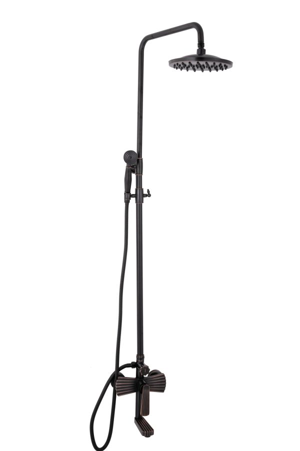 Coloana de dus TRENDY’S, cu trei functii , negru antichizat, 1533, trendysanitary.ro