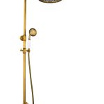 Coloana de dus TRENDY’S, cu trei functii, cu finisaj bronz antichizat, 7777, trendysanitary.ro