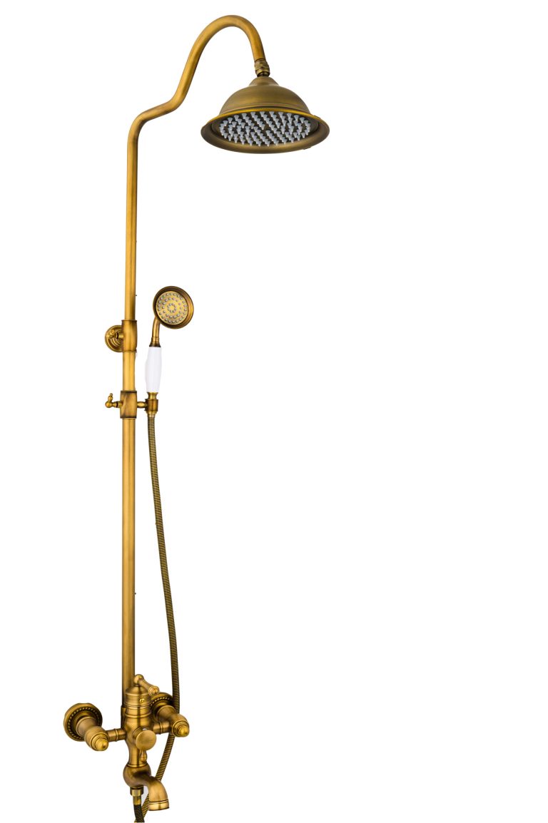 Coloana de dus TRENDY’S, cu trei functii, cu finisaj bronz antichizat, 264, trendysanitary.ro