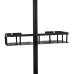 Coloana de dus TRENDY’S, cu trei functii, negru mat cu broderie ceramica, 9403, trendysanitary.ro