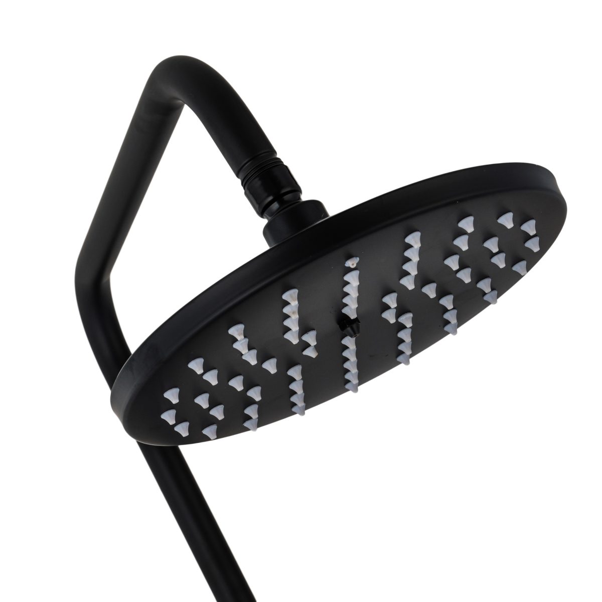 Coloana de dus TRENDY’S, cu trei functii, negru mat cu broderie ceramica, 1230, trendysanitary.ro