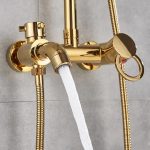 Coloana de dus, TRENDY’S, cu trei functii,gold, 4932, trendysanitary.ro
