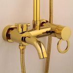 Coloana de dus, TRENDY’S, cu trei functii,gold, 8225, trendysanitary.ro