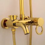 Coloana de dus, TRENDY’S, cu trei functii,gold, 6718, trendysanitary.ro