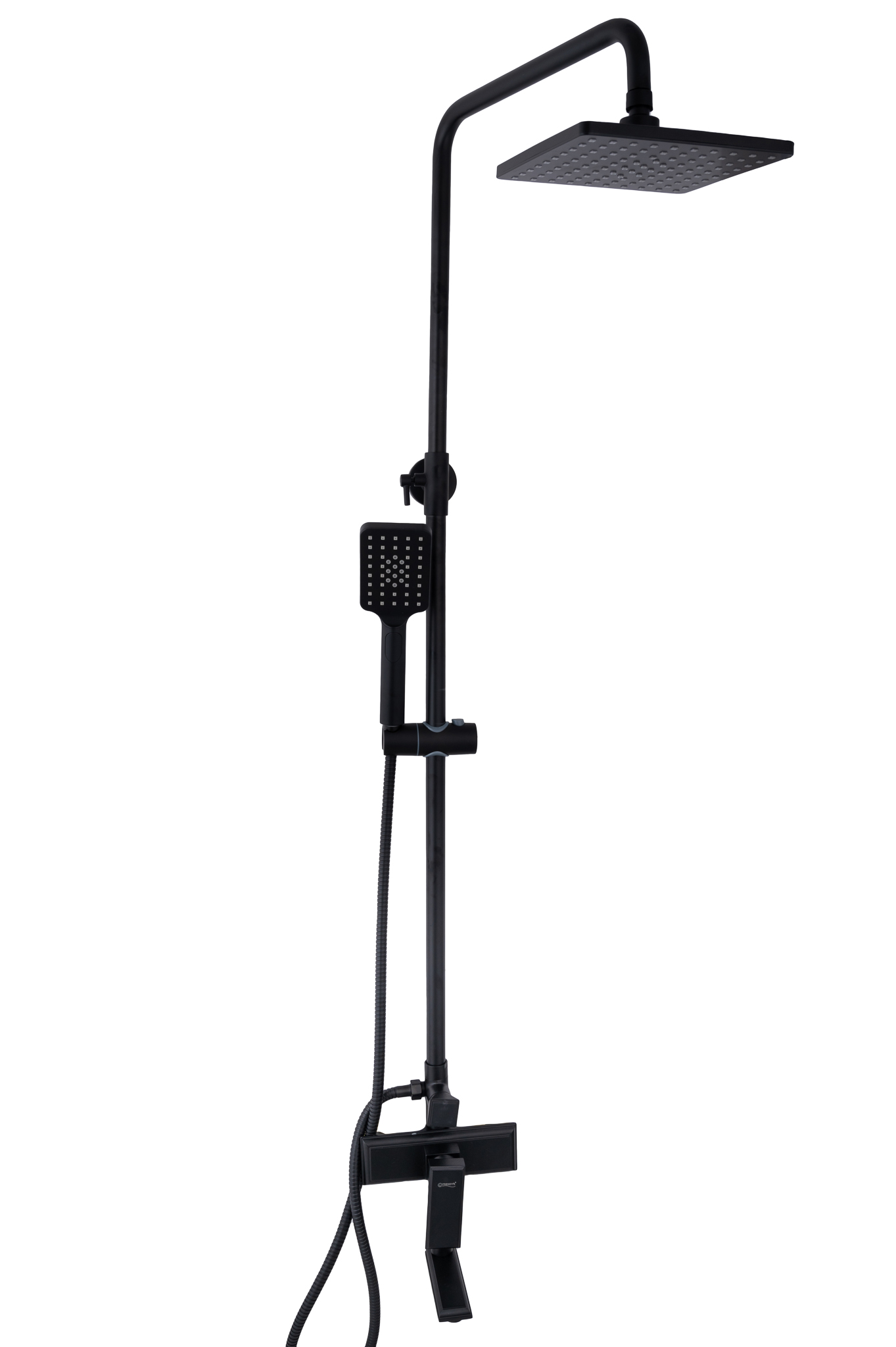 Coloana de dus, TRENDY’S, negru mat cu trei functii (5) Coloana de dus, TRENDY’S, negru mat cu trei functii, 6236, trendysanitary.ro