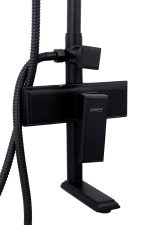 Coloana de dus, TRENDY’S, negru mat cu trei functii, 434, trendysanitary.ro