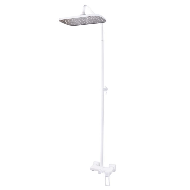 Coloana de dus TRENDY S, slim cu doua functii, alb, 2514, trendysanitary.ro