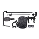 Coloana de dus TRENDY’S, slim cu trei functii, negru, 2102, trendysanitary.ro