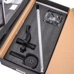 Coloana de dus TRENDY’S, slim, cu trei functii, negru mat, 7384, trendysanitary.ro