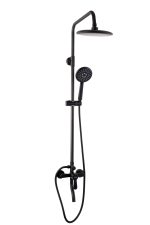 Coloana de dus TRENDY’S, slim, cu trei functii, negru mat, 3144, trendysanitary.ro