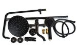 Coloana de dus TRENDY’S, slim ,cu trei functii , negru antichizat, 9774, trendysanitary.ro