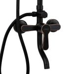 Coloana de dus TRENDY’S, slim ,cu trei functii , negru antichizat, 6748, trendysanitary.ro