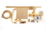Coloana de dus, TRENDY’S, gold, cu trei functii, 1018, trendysanitary.ro