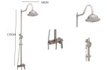 Coloana dus 3 functii aspect inox satinat TRENDY’S , 6643, trendysanitary.ro