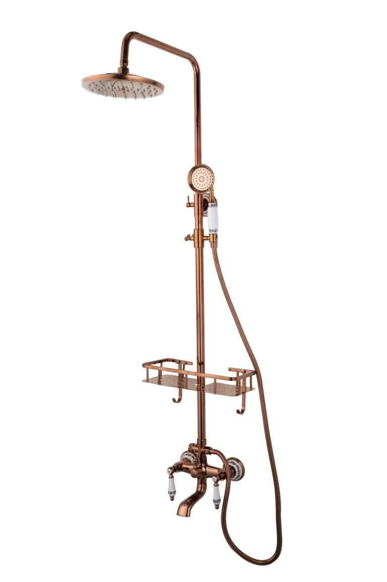 Coloana dus trei functii, rose Trendy s, cu broderie ceramica, 822, trendysanitary.ro
