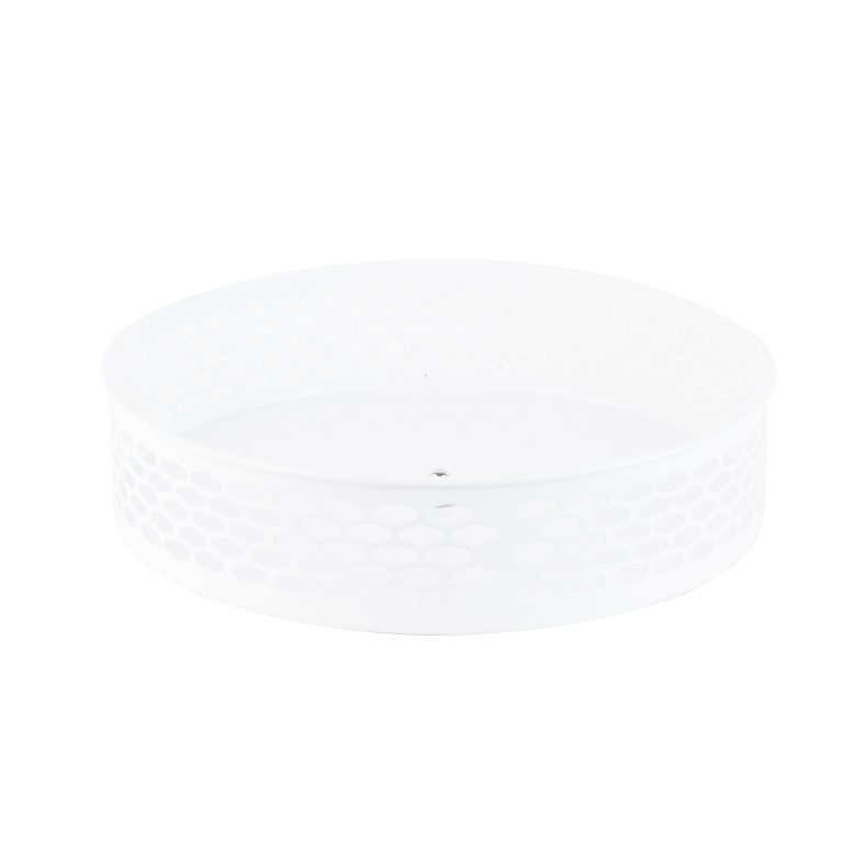 Organizator bucatarie alb, rotund, 26×7,5 cm, 7389, trendysanitary.ro