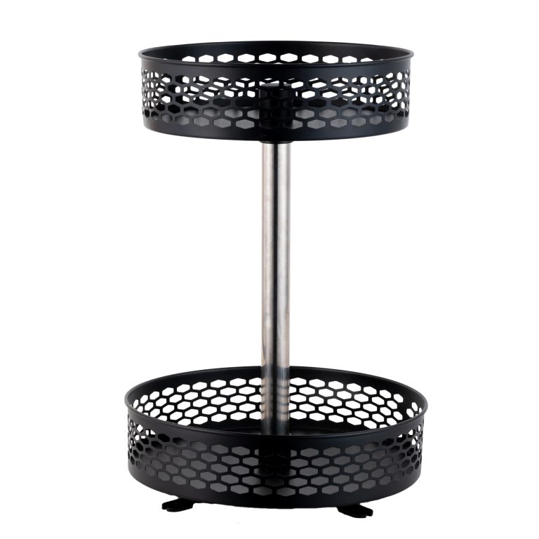 Organizator bucatarie, rotund,cu doua nivele 38x26x8 cm, 9421, trendysanitary.ro