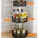 Organizator bucatarie, rotund,cu trei nivele 58X26X6,5 CM, 19, trendysanitary.ro