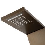 Panou de dus TRENDY’S, cu hidromasaj , inox 5 functii digital cu led, bronz antichizat, 2645, trendysanitary.ro