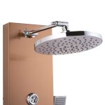 Panou de dus cu hidromasaj, Trendy s, cu 4 functii, rose satinat, 1260, trendysanitary.ro