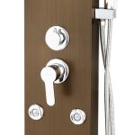 Panou de dus cu hidromasaj, TRENDY’S cu 4 functii bronz antichizat, 8898, trendysanitary.ro