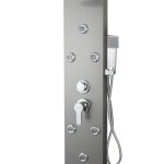 Panou de dus cu hidromasaj, TRENDY’S cu 4 functii inox satinat, 371, trendysanitary.ro