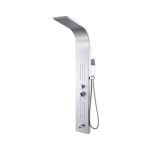 Panou dus hidromasaj inox 4 functii TRENDY’S gri satin, 75, trendysanitary.ro