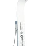 Panou dus hidromasaj inox 4 functii alb mat TRENDY’S, 6475, trendysanitary.ro