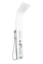 Panou dus hidromasaj inox 4 functii alb mat TRENDY’S, 3422, trendysanitary.ro