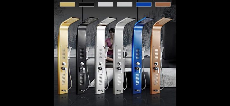 Coloane dus, Panou dus hidromasaj, inox, 4 functii crom lucios TRENDY’S, trendysanitary.ro