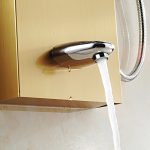 Panou dus hidromasaj inox 4 functii gold satin TRENDY’S, 911, trendysanitary.ro