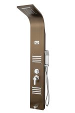 Panou dus hidromasaj inox 5 functii Digital-bronz antichizat TRENDY’S, 9230, trendysanitary.ro