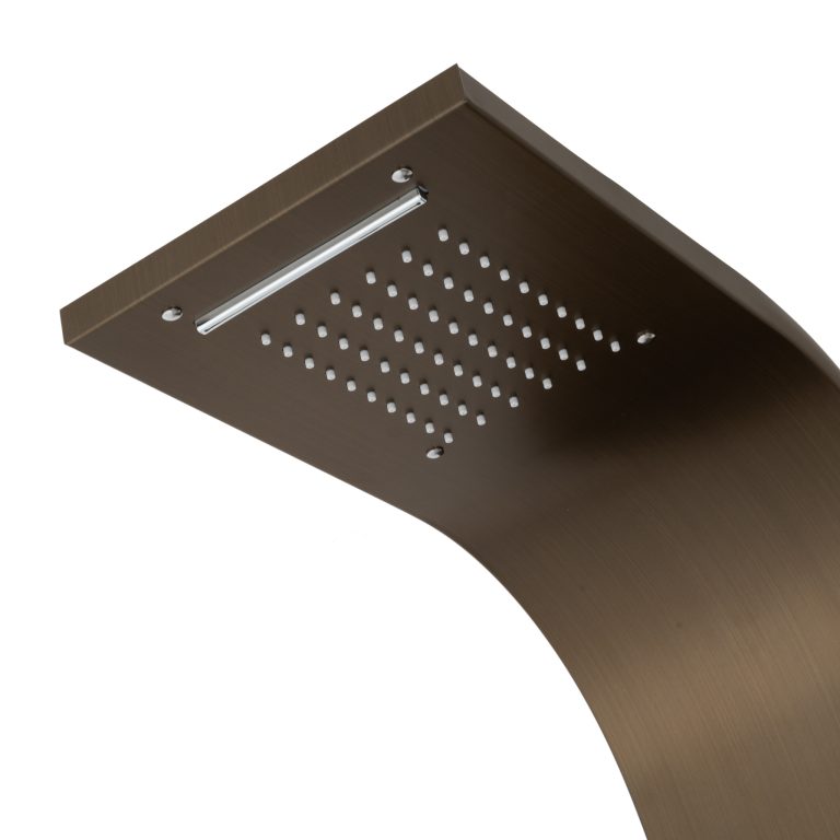 Panou dus hidromasaj inox 5 functii Digital-bronz antichizat TRENDY’S, 4171, trendysanitary.ro