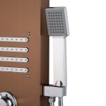 Panou dus hidromasaj inox 5 functii,Digital-Cupru Satin TRENDY’S, 8141, trendysanitary.ro