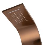 Panou dus hidromasaj inox 5 functii,Digital-Cupru Satin TRENDY’S, 3200, trendysanitary.ro