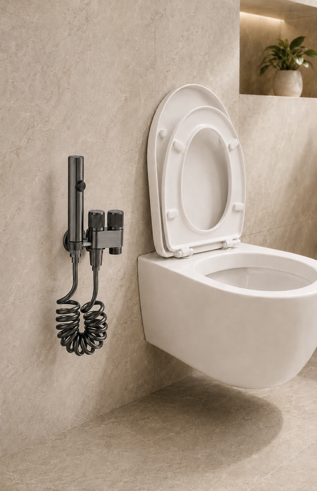 Robinet bideu TRENDY S, gri mat, 7779, trendysanitary.ro